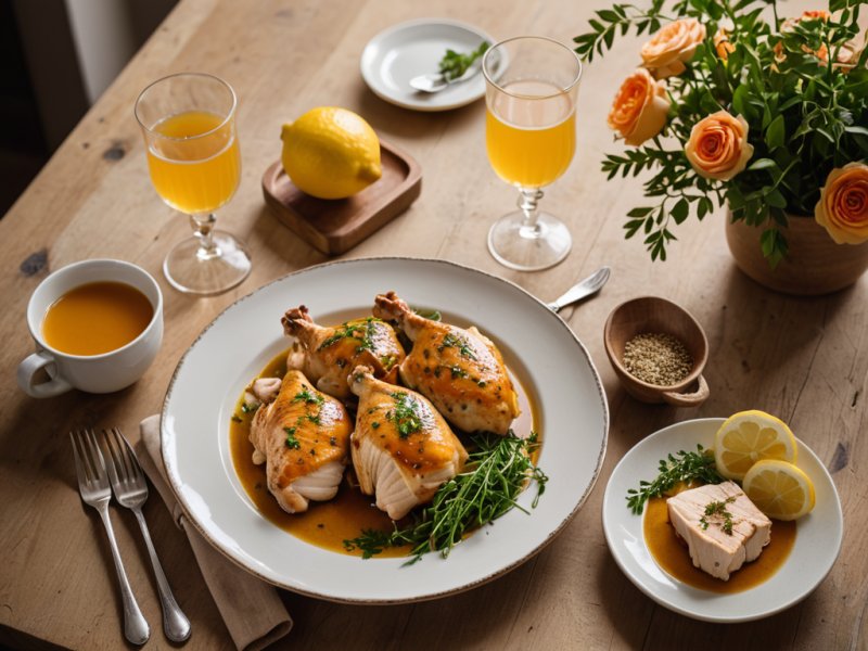 Cuisse de poulet citronelle