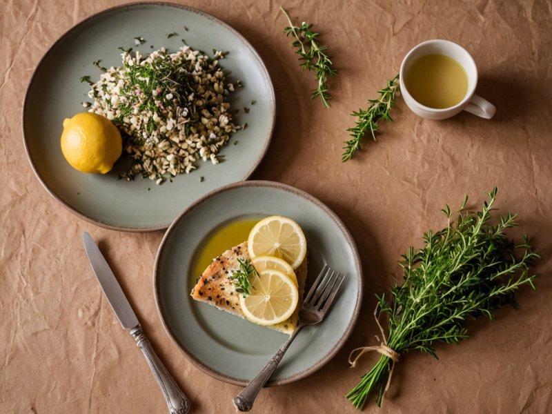 Espadon poêlé aux herbes
