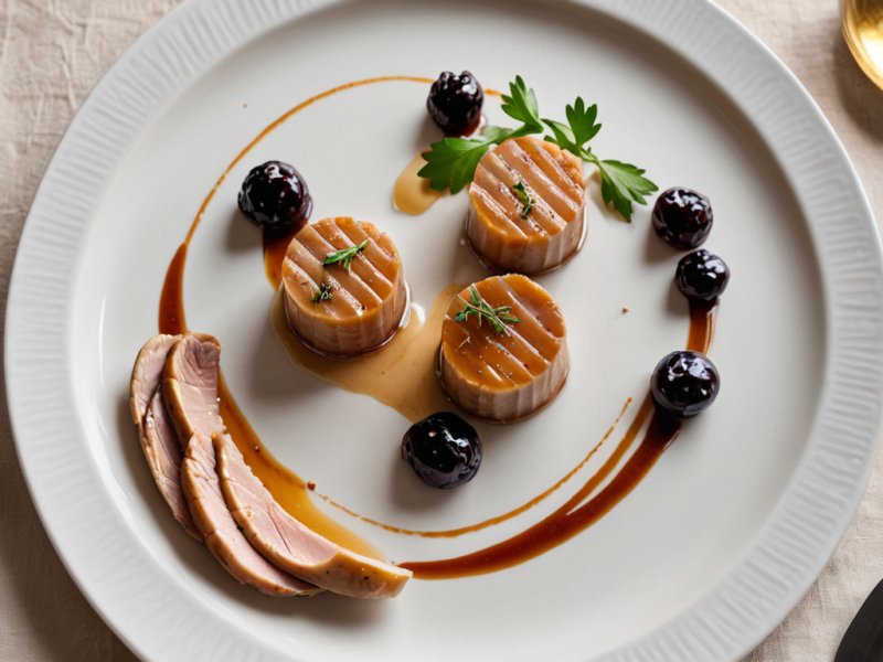 Faisan au foie gras et trompettes de la mort