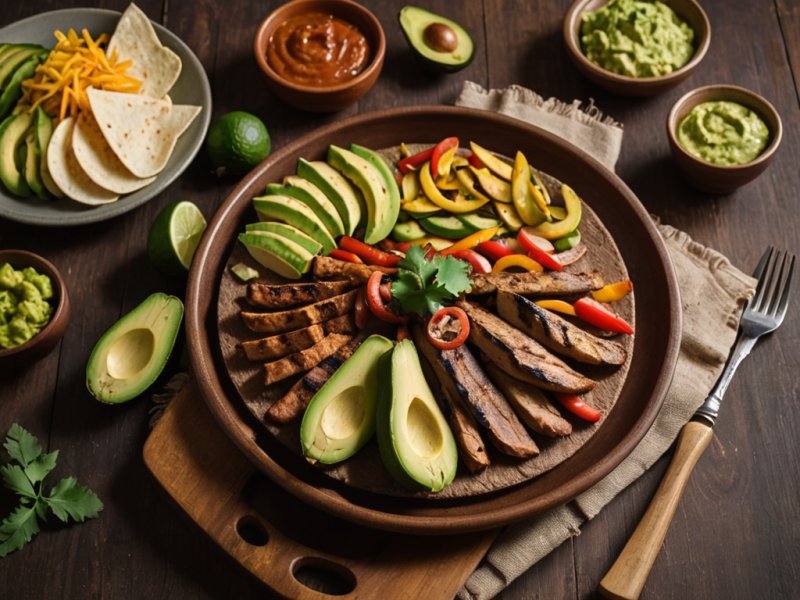Fajitas à l'avocat