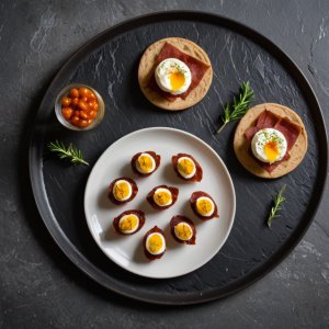 Feuilletés aux œufs et chorizo