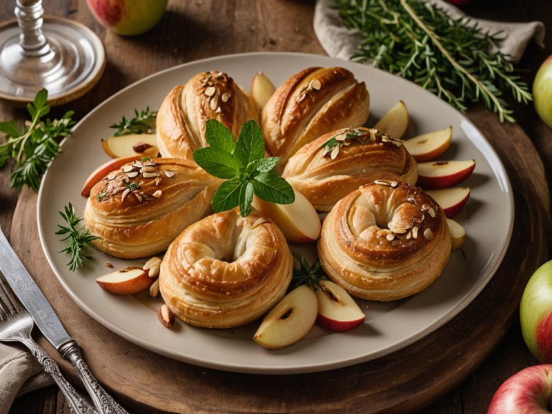 Feuilletés de boudin blanc aux pommes