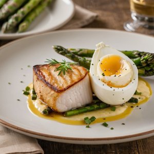 Filet de cabillaud aux asperges