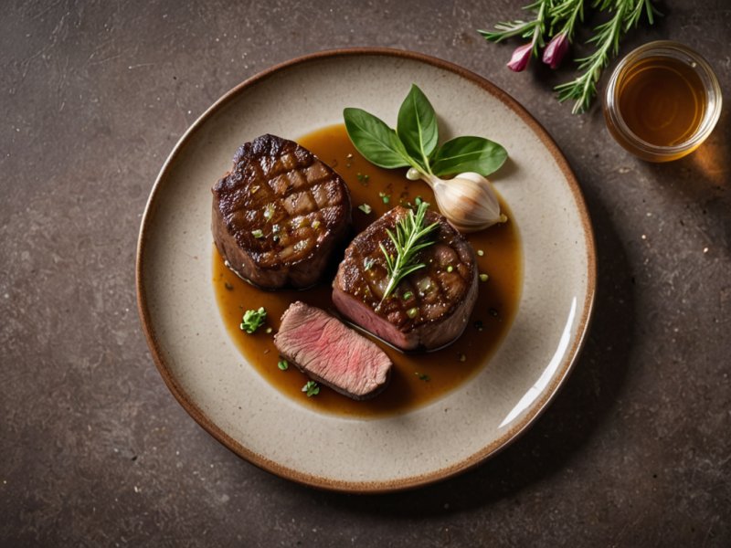 Filet mignon au gingembre et au miel