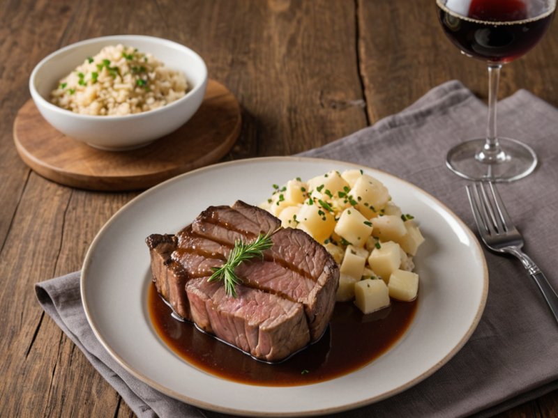 Filet mignon de porc à la bière brune