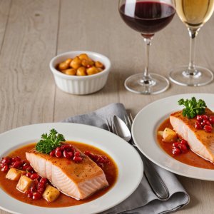 Filets de rouget sauce safranée