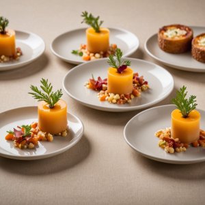 Flan de zanahoria con jamón serrano