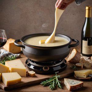 Fondue suiza tradicional