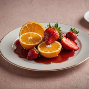 Fraises au jus d'orange