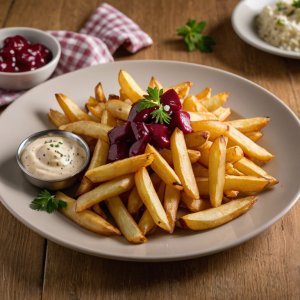 Frites de betterave au curry