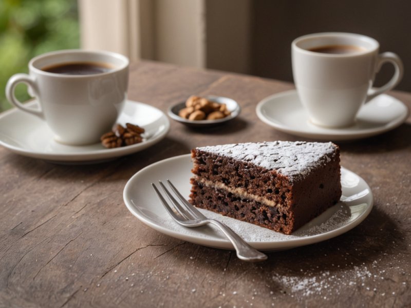 Gâteau au chocolat et aux noix
