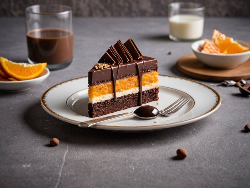 Gâteau choco-cocorange (chocolat, coco et orange)