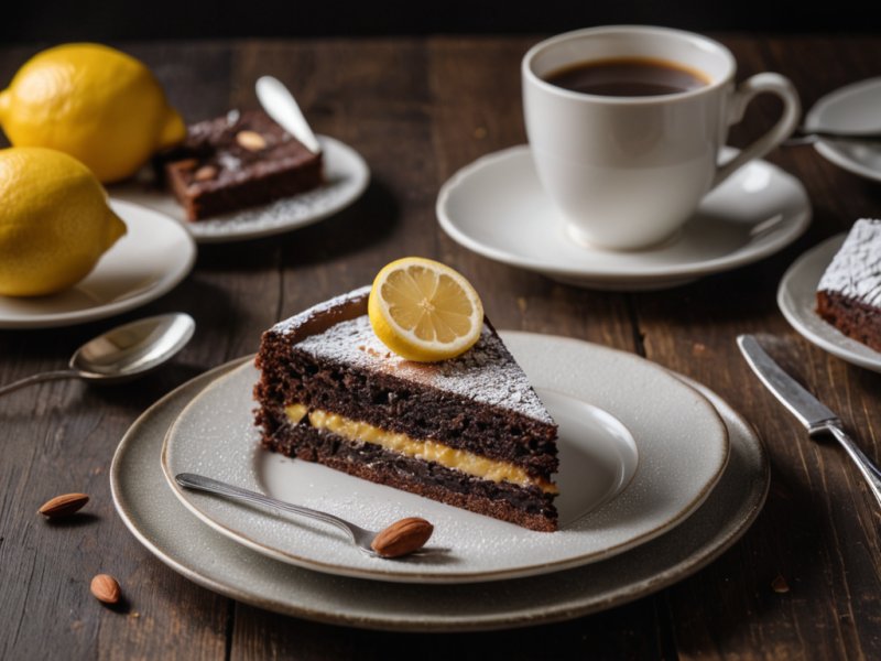 Gâteau chocolat noir-abricot