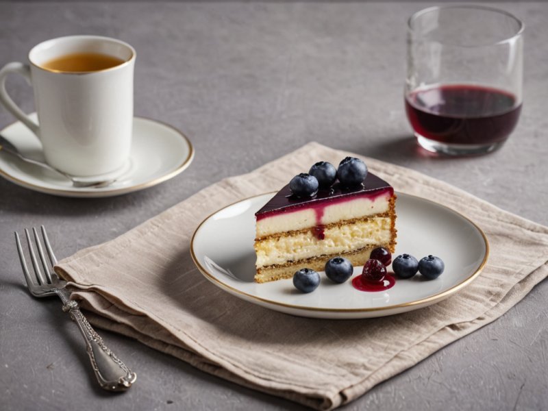 Gâteau magique myrtilles