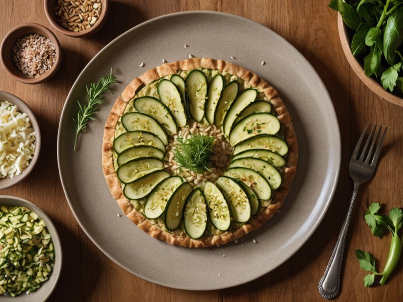 Galette courgette flocon d'avoine