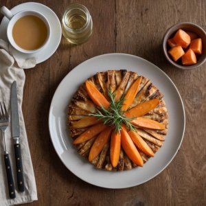 Galette de carottes et pommes de terre