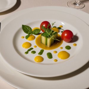 Gaspacho de courgettes au carré frais