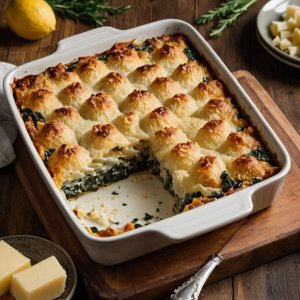 Gratin d'épinards au parmesan