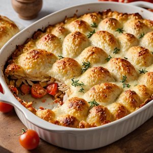 Gratin de chou-fleur au poulet