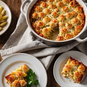 Gratin de pâtes au crabe