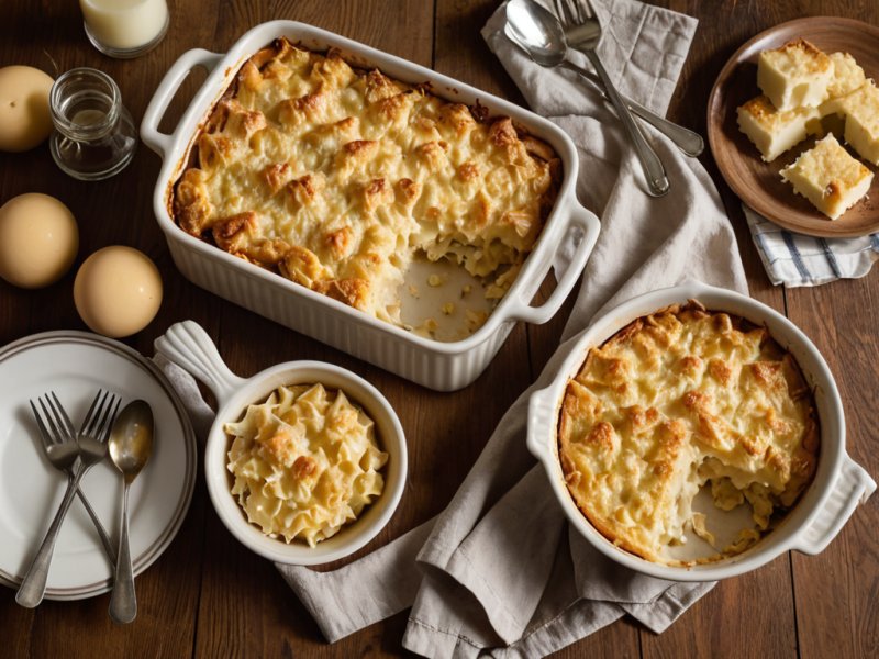 Gratin de pâtes à la crème de gruyère