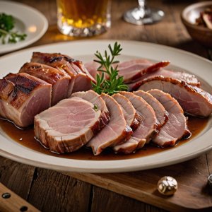 Joue de porc à la bière