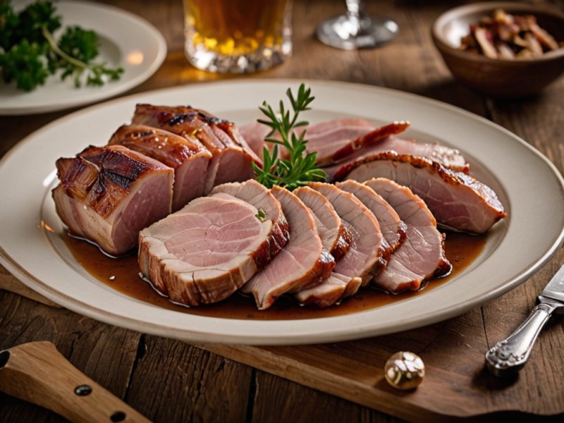 Joue de porc à la bière