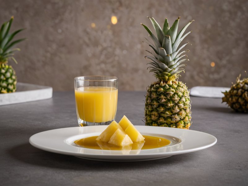 Jus detox ananas gingembre