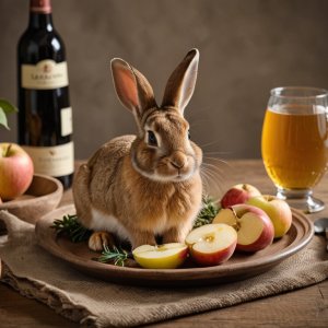 Lapin au cidre et aux pommes