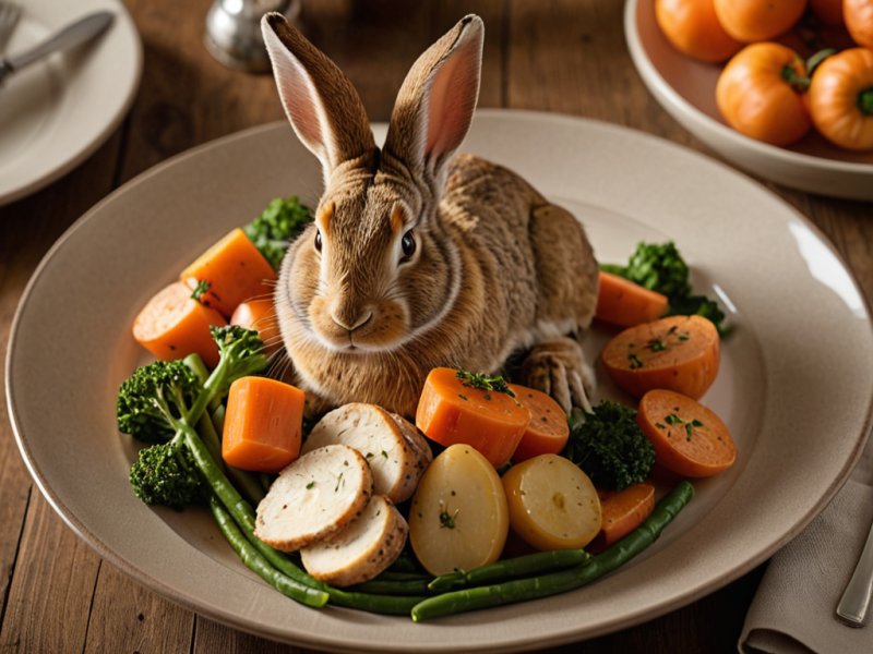 Lapin aux légumes