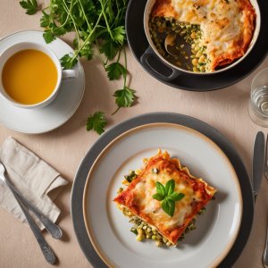 Lasagnes au saumon et aux courgettes