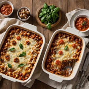 Lasagnes végétariennes aux courgettes et champignons