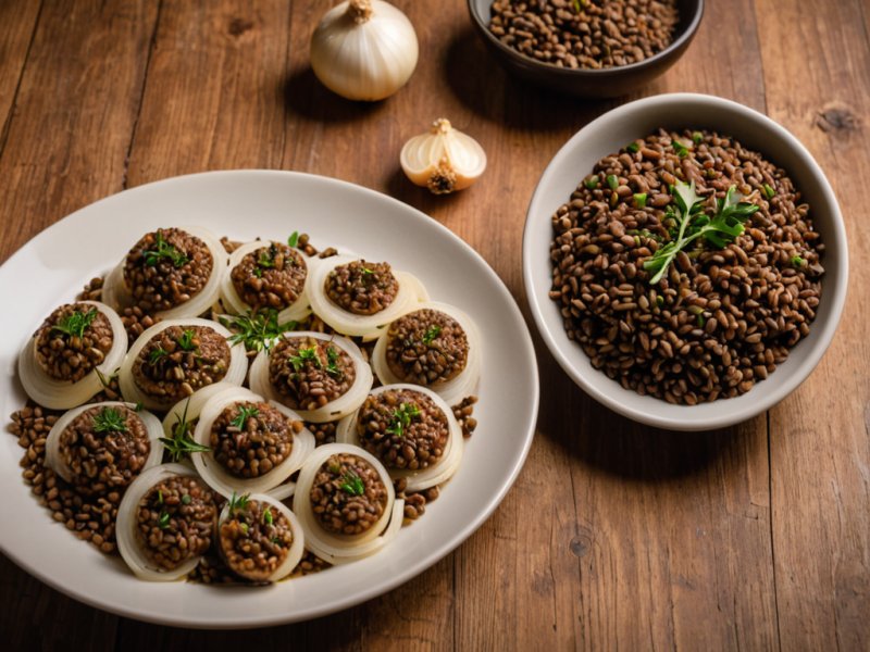 Lentilles aux oignons