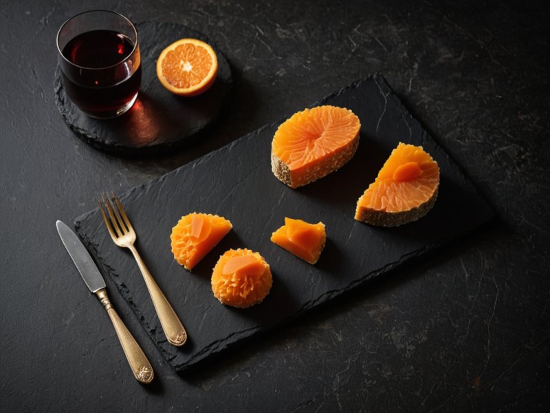 Madeleine à la mimolette et au gingembre