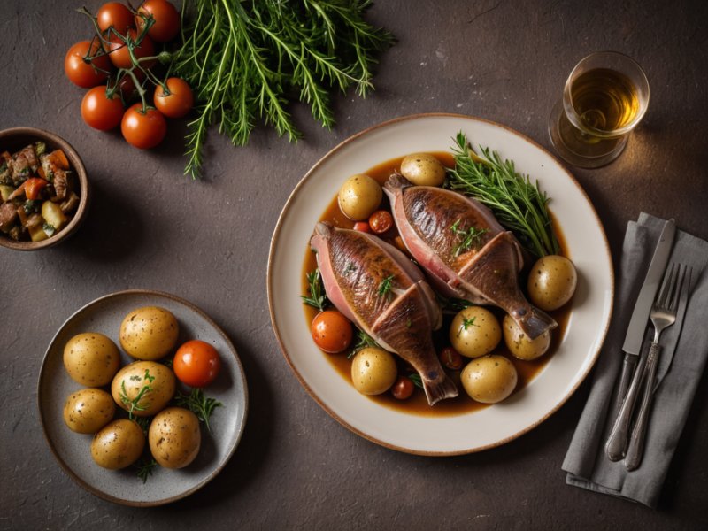 Magret de canard et quenelles