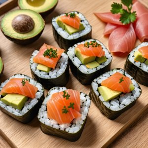 Makis saumon avocat et concombre