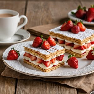 Mille-feuille aux fraises