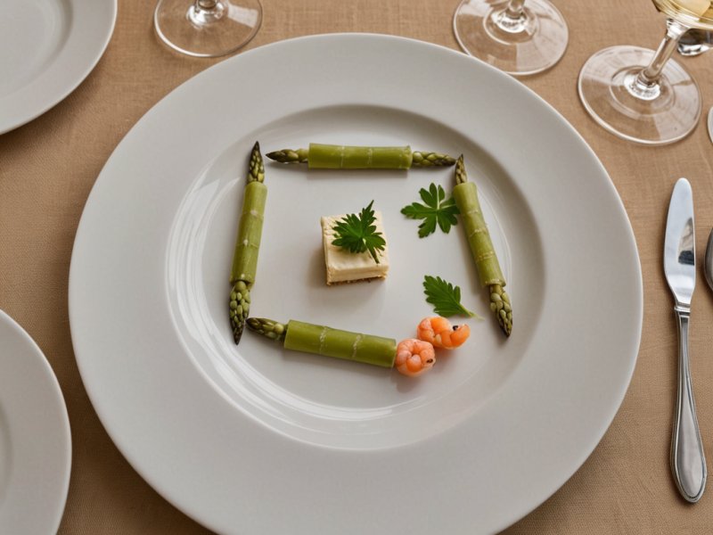 Mini cake salé asperges-crevettes