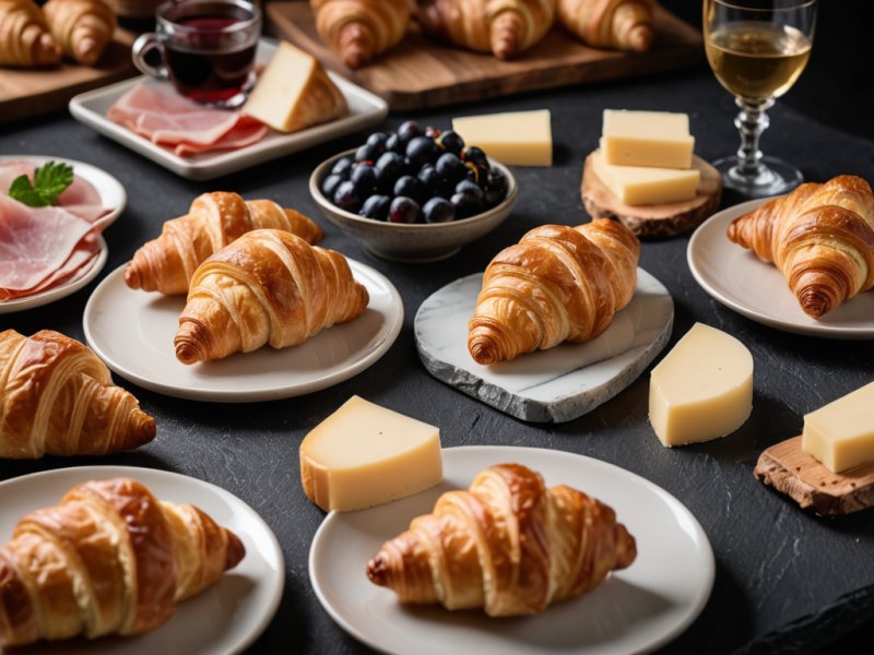 Mini croissant jambon fromage