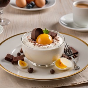 Mousse au chocolat blanc