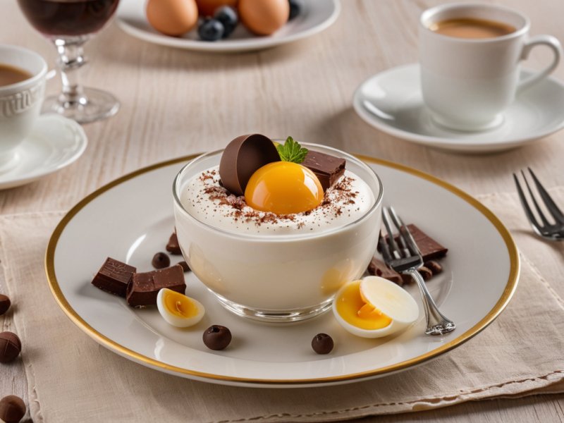 Mousse au chocolat blanc