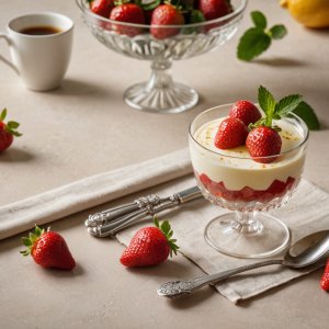 Mousse de fraise légère
