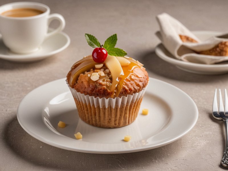 Muffin cœur fondant pomme