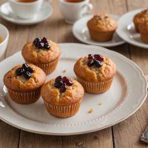Muffins aux carottes et aux raisins