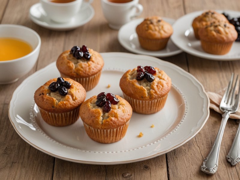 Muffins aux carottes et aux raisins