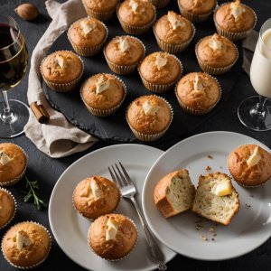 Muffins aux poireaux et parmesan