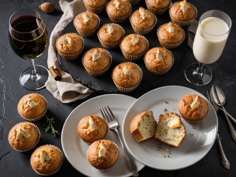 Muffins aux poireaux et parmesan
