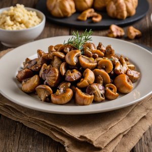 Noix de veau aux girolles