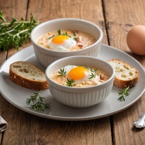 Oeuf cocotte campagnard