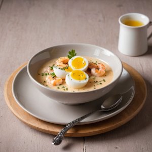 Œufs brouillés aux crevettes